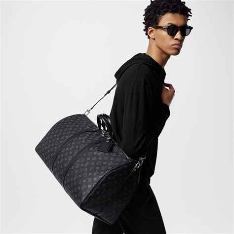 louis vuitton keepall 55 black replica|Louis Vuitton Keepall 55 monogram.